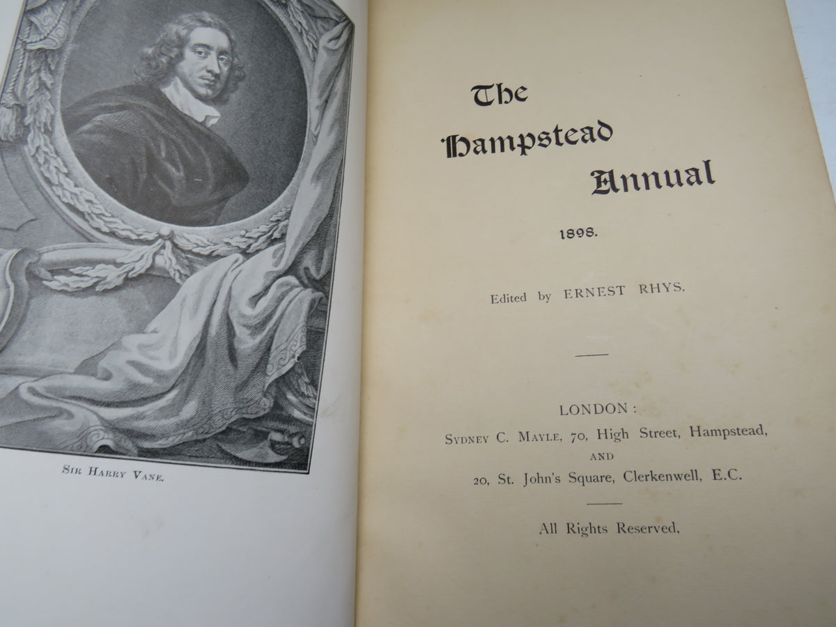 The Hampstead Annual 1898 Edited By Ernest Rhys