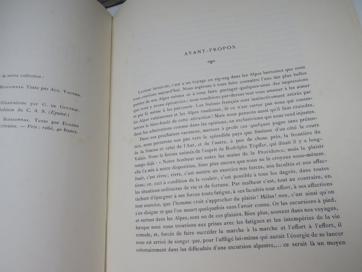 Les Alpes Bernoises, Illustrations par Fred. Boissonnas, Texte Par Eugene De La Harpe, 1915