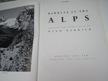 Rambles in the Alps by Hugh Merrick, 1951 book image 3