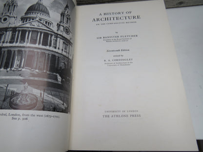 A History of Architecture On The Comparative Method By Sir Banister Fletcher 1967