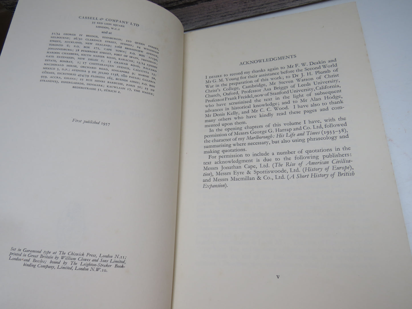 Winston S. Churchill, A History of the English-Speaking Peoples, Volume III, The Age of Revolution, 1957