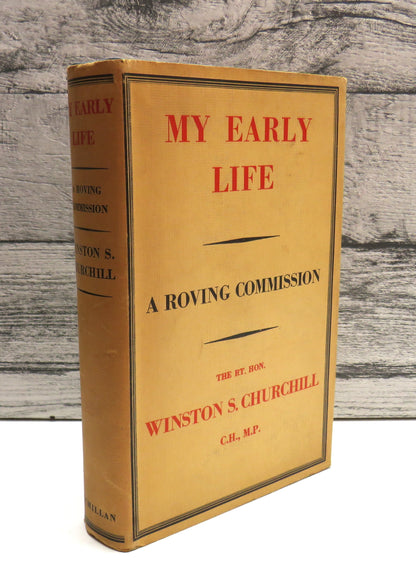 My Early Life, A Roving Commission by The RT. Hon. Winston S. Churchill, 1941 book front cover