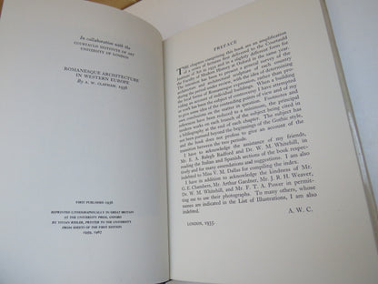 Romanesque Architecture In Western Europe By A. W. Clapham 1967 book image 4