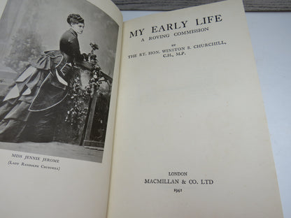 My Early Life, A Roving Commission by The RT. Hon. Winston S. Churchill, 1941 book image 3