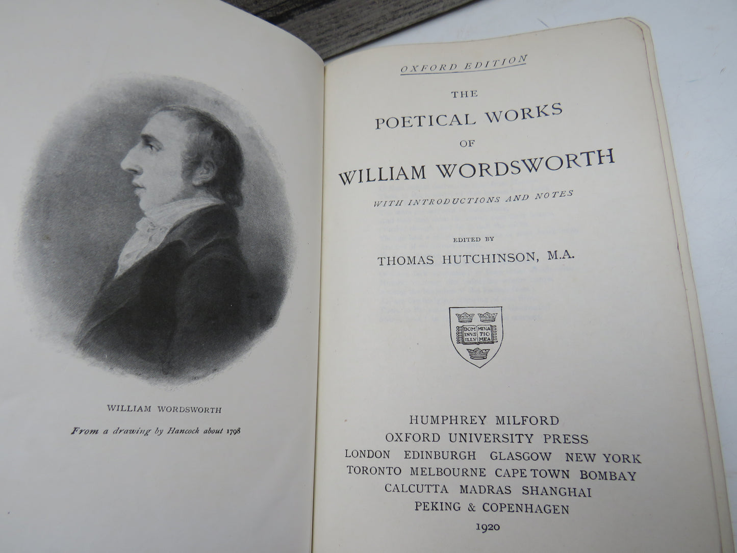 The Poetical Works of William Wordsworth 1920 The Oxford Edition book image 4
