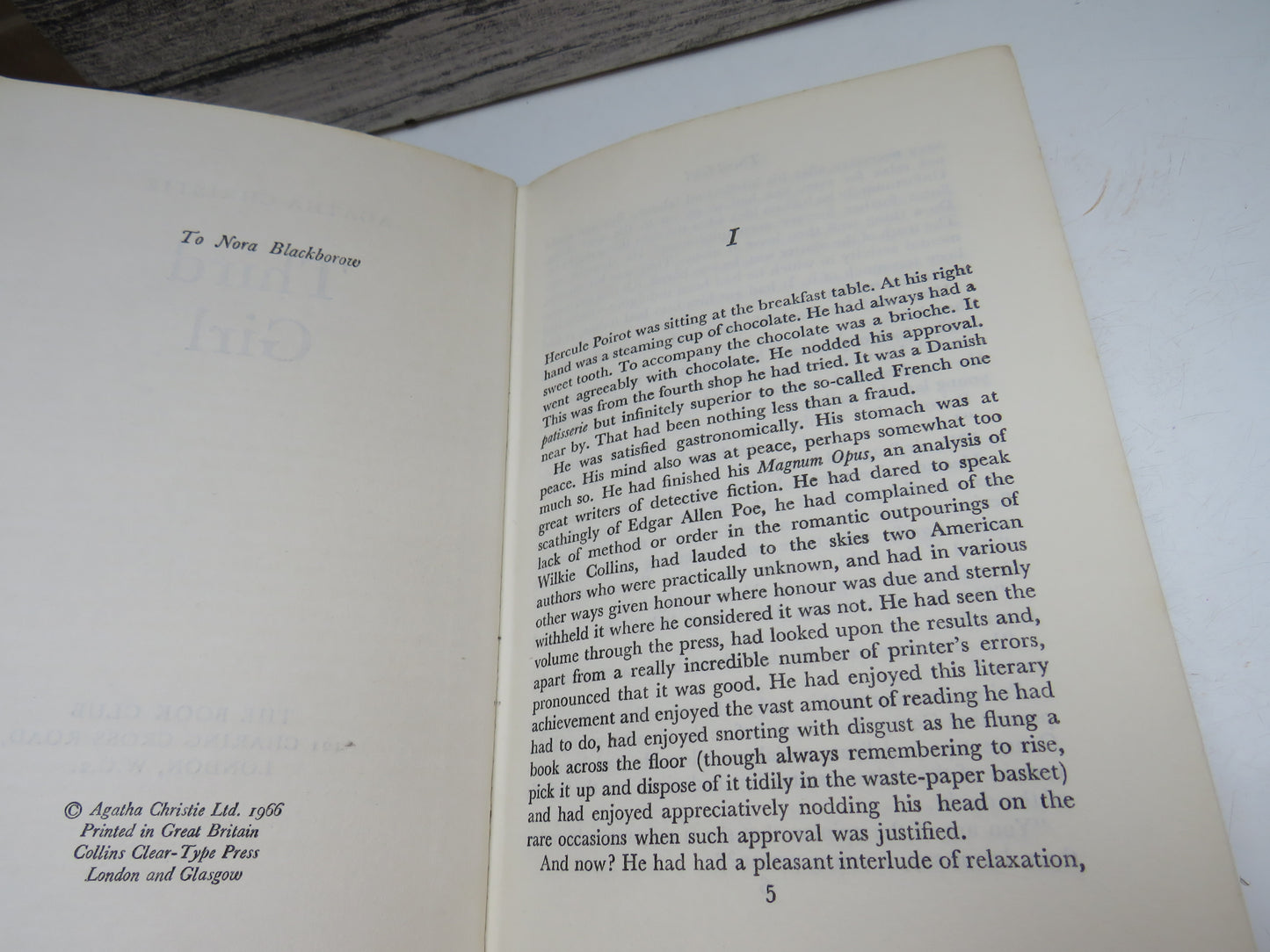 Third Girl by Agatha Christie, 1966, Vintage Crime Book