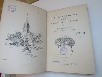 The Progress Of Art In English Church Architecture By T. S. Robertson 1897 book image 4