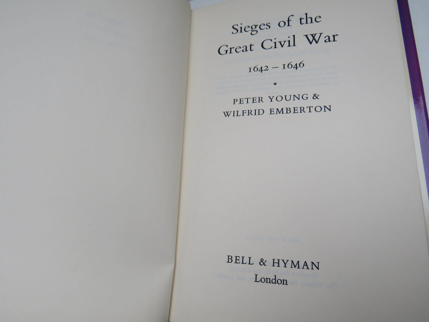 Sieges Of The Great Civil War 1642-1646 By Brigadier Peter Young & Wilfred Emberton 1978 book image 3