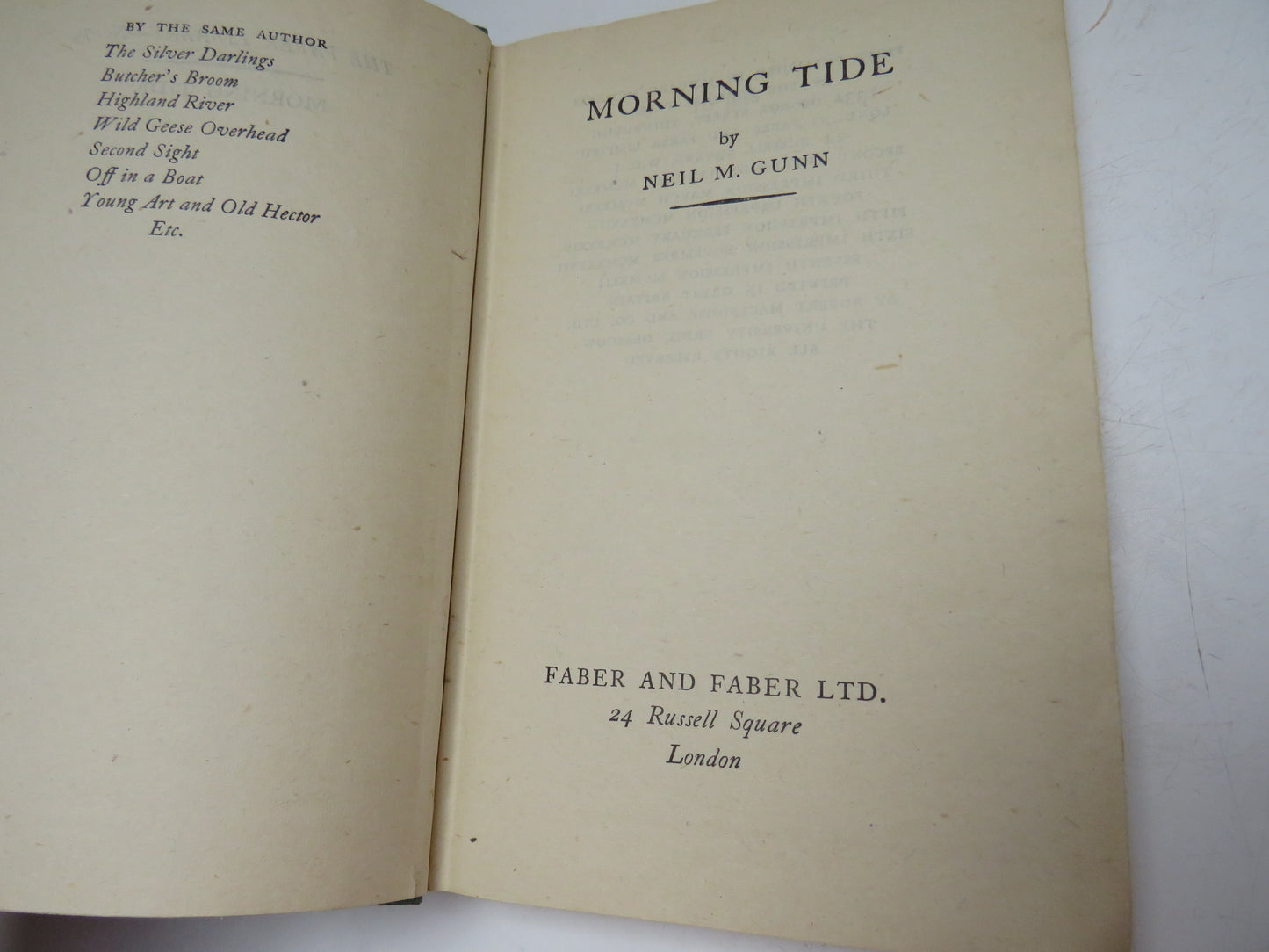 Morning Tide by Neil M. Gunn, 1942