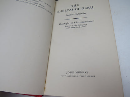 The Sherpas of Nepal, Buddhist Highlanders by Christoph von Furer-Haimendoft, 1964 book image 3