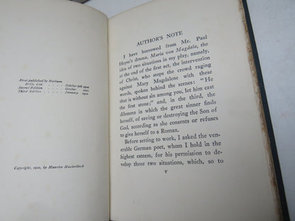 Mary Magdalene A Play In Three Acts By Maurice Maeterlinck Translated By Alexander Teixeira De Matto book image 4