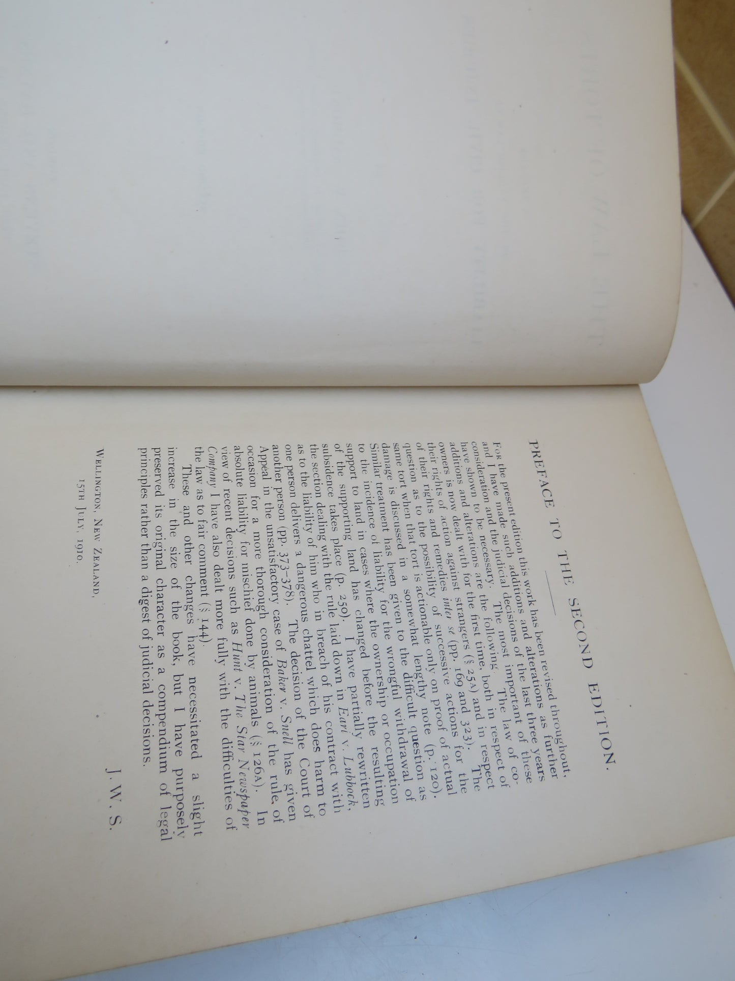 The Law of Torts A Treatise On The English Law of Liability For Civil Injuries By John W. Salmond 1910