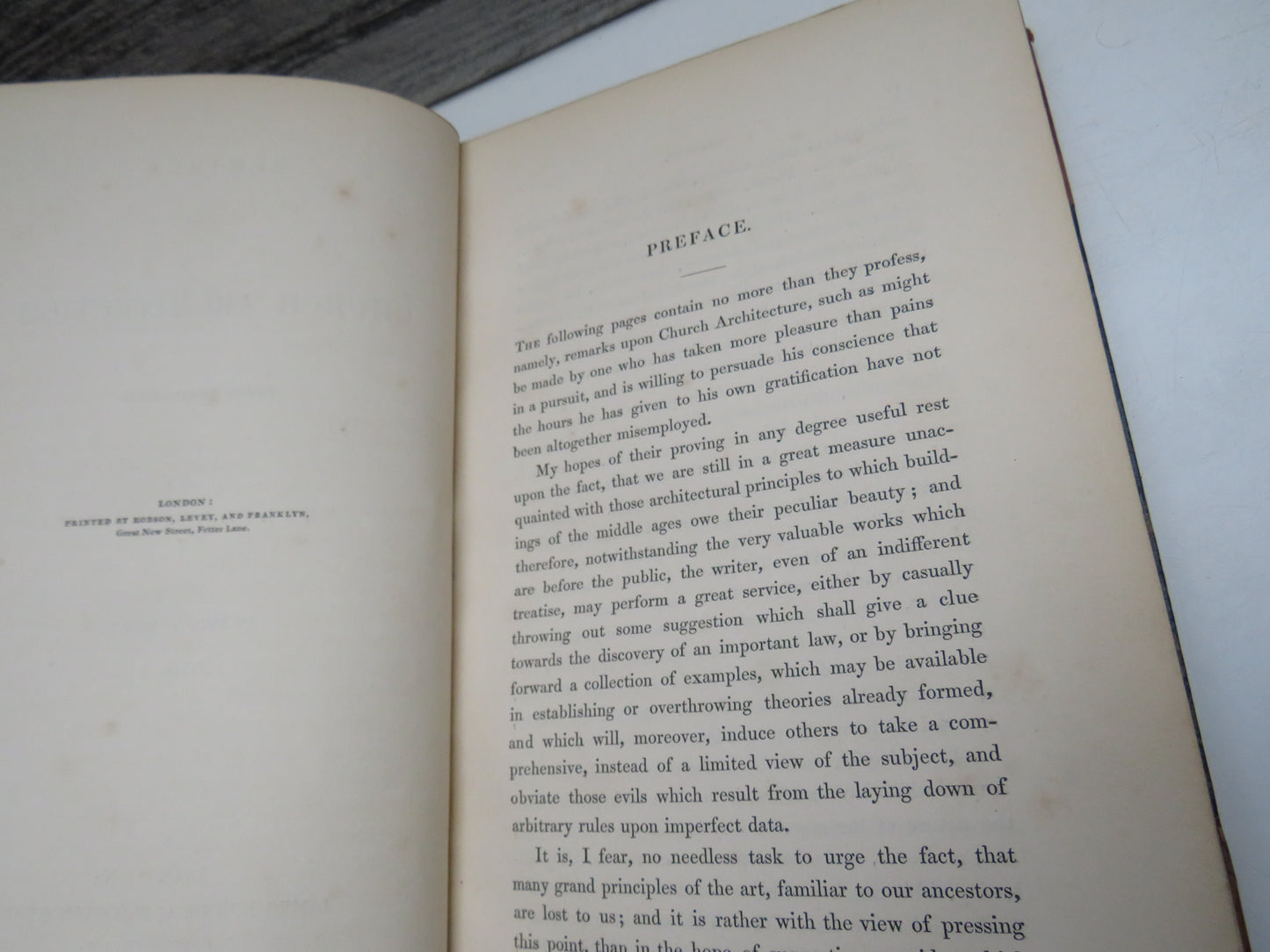 Remarks On Church Architecture With Illustrations By The Rev. J. L. Petit Vol I 1841