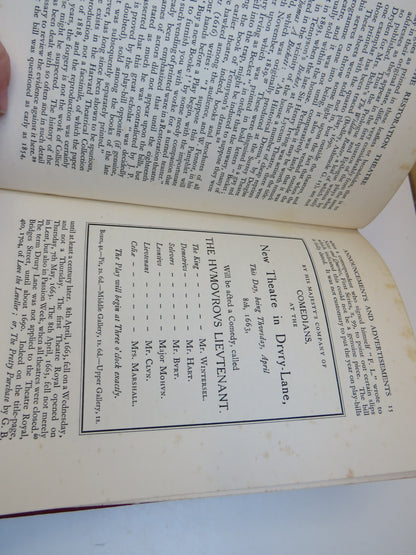 The Restoration Theatre By Montague Summers 1934 book image 7