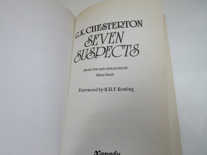 Seven Suspects, G. K. Chesterton, selected and arranged by Marie Smith, 1990 book image 3