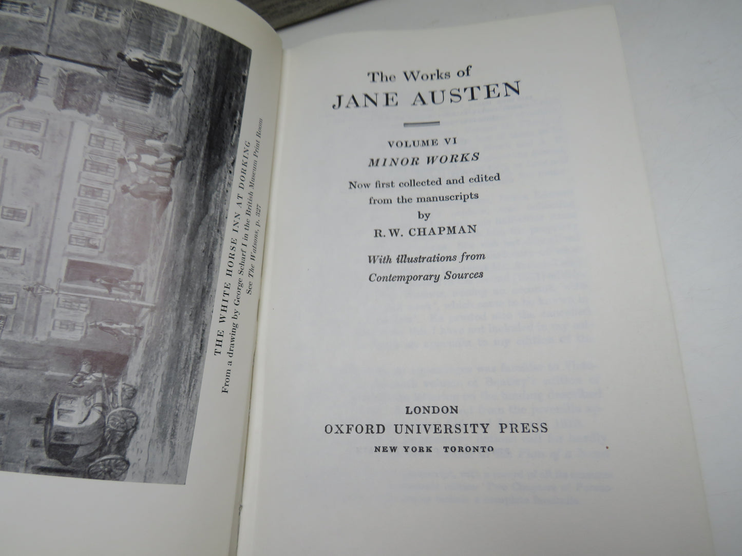 The Works of Jane Austen Volume VI Minor Works 1972