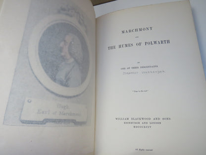 Marchmont and The Humes of Polwarth by One of Their Descendants (Margaret Warrender), 1894 book image 3