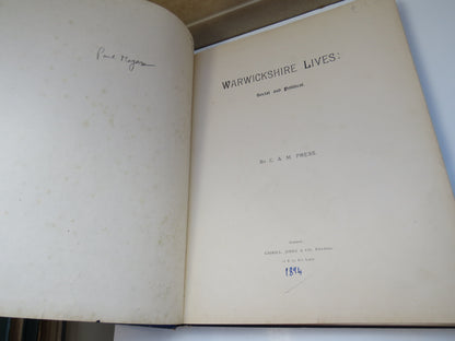 Warwickshire Lives, Social and Political by C. A. M. Press book image 5