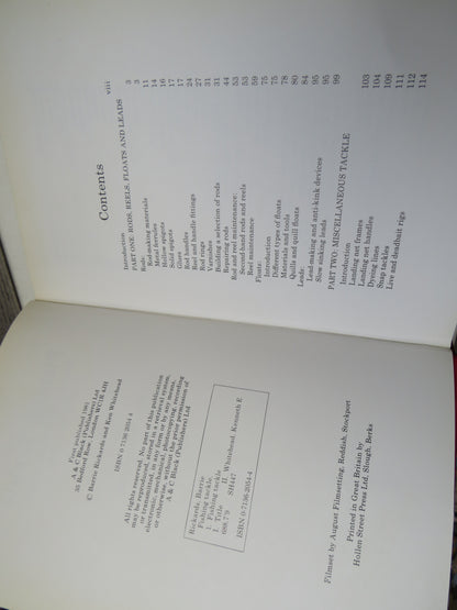 Fishing Tackle Making, Maintenance and Improvement By Barrie Rickards and Ken Whitehead 1981 book image 4
