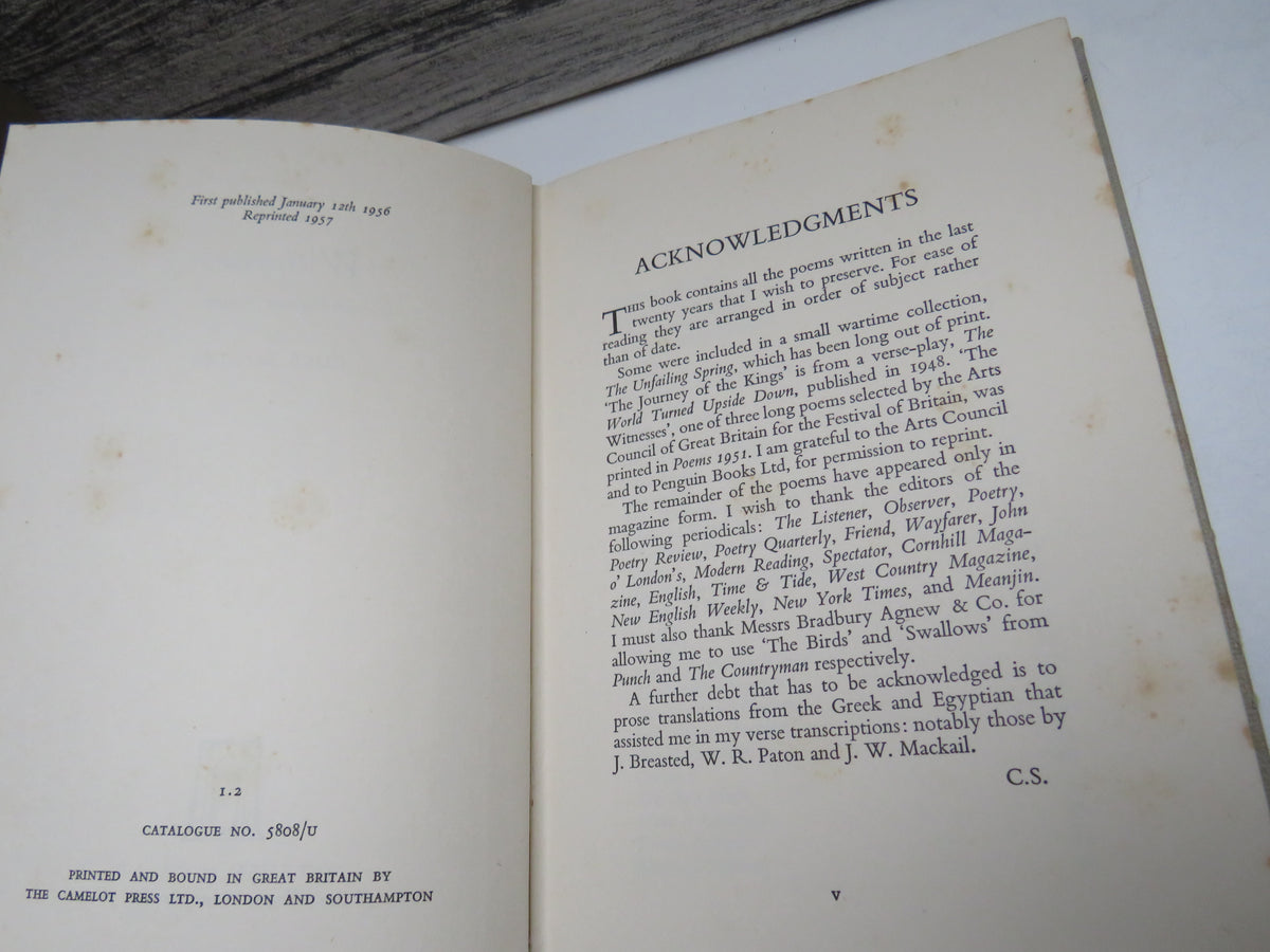 The Witness and Other Poems By Clive Sansom 1957
