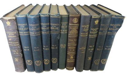 Large Collection of Catalogue of the Library In The British Museum Books book front cover
