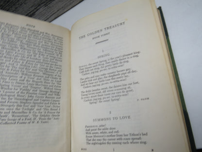 The Golden Treasury of the Best Songs & Lyrical Poems In The English Language Selected and Arranged by Francis Turner Palgrave 1959