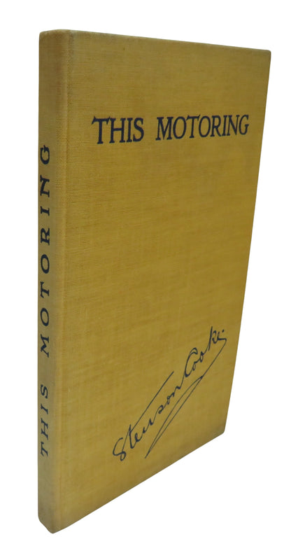 This Motoring Being The Romantic Story Of The Automobile Association By Stenson Cooke book front cover