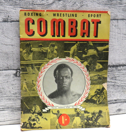 Combat Sports Magazine Vol 1. January 1948 No.11 Boxing, Wrestling, Sport book front cover
