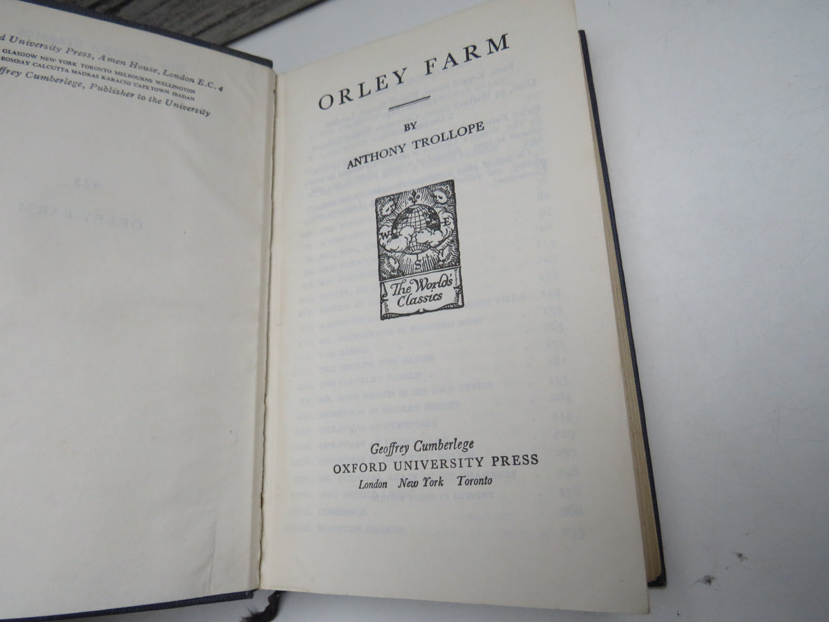 Orley Farm By Anthony Trollope 1956