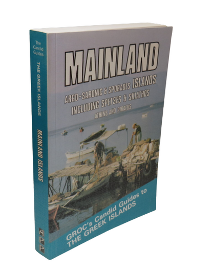 Mainland, Groc's Candid Guides to The Greek Islands, by Geoffrey O'Connell, 1988 book front cover