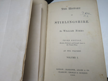 The History of Stirlingshire By William Nimmo 2 Vols 1880 book image 6