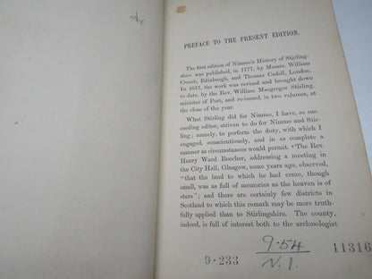 The History of Stirlingshire By William Nimmo 2 Vols 1880 book image 8