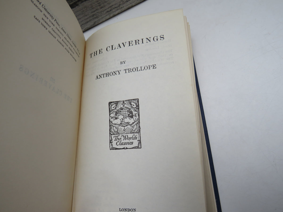 The Claverings By Anthony Trollope 1957