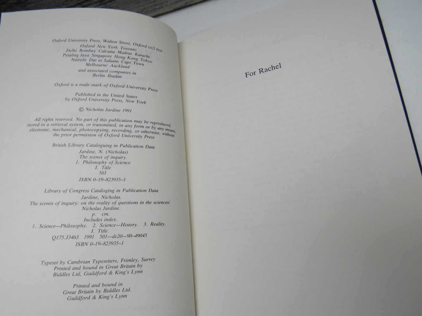 The Scenes of Inquiry On The Reality of Questions In The Sciences By Nicholas Jardine 1991