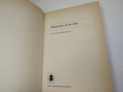 Memories of an Ant by Grigory Schmerling, 1987 book image 4