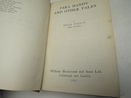 Para Handy and Other Tales By Hugh Foulis (Neil Munro) 1931 book image 3