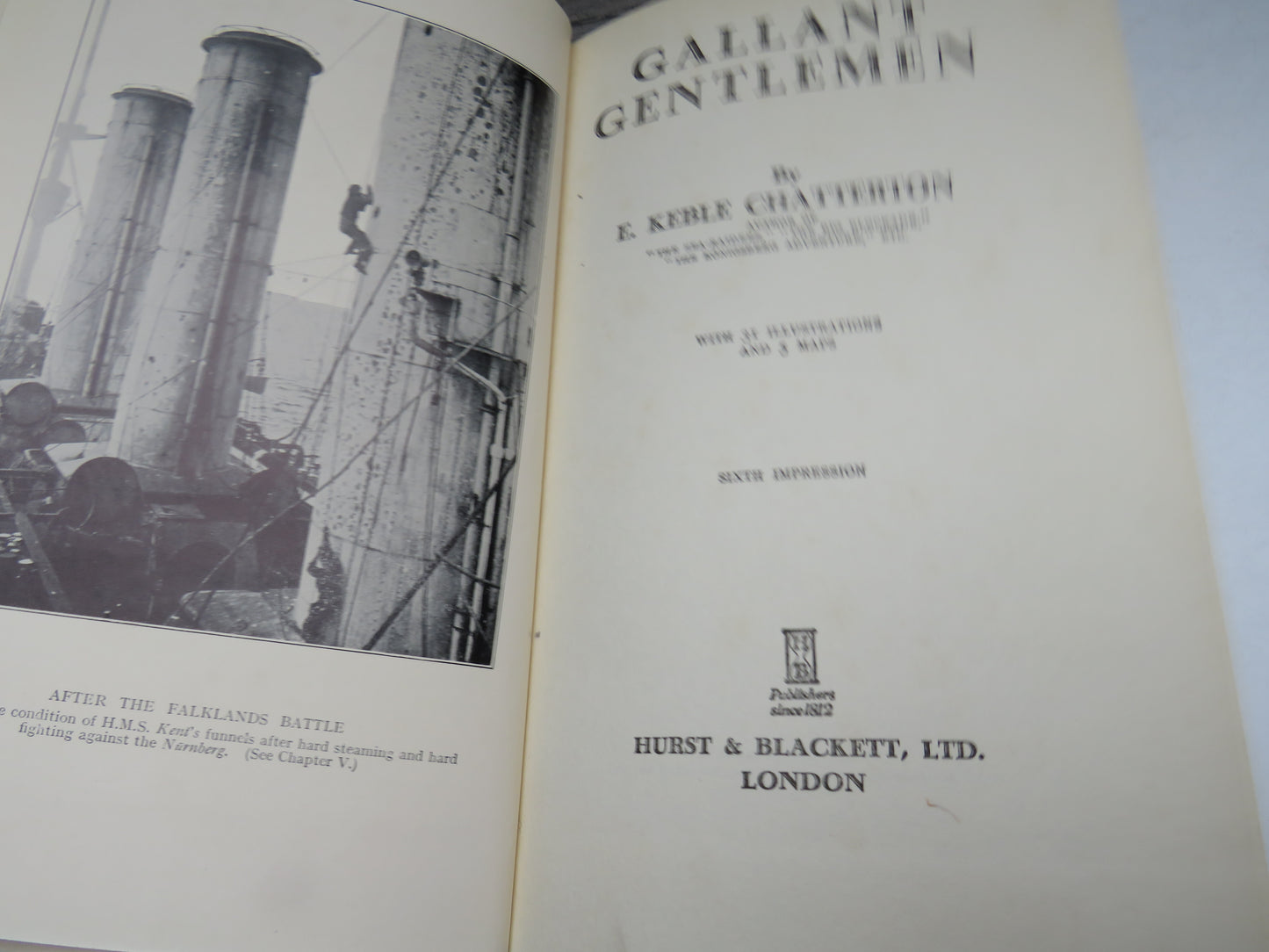 Gallant Gentlemen By E. Keble Chatterton 1931 6th Impression