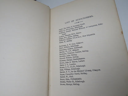 Landmarks of Old Stirling By James Ronald 1899 book image 6
