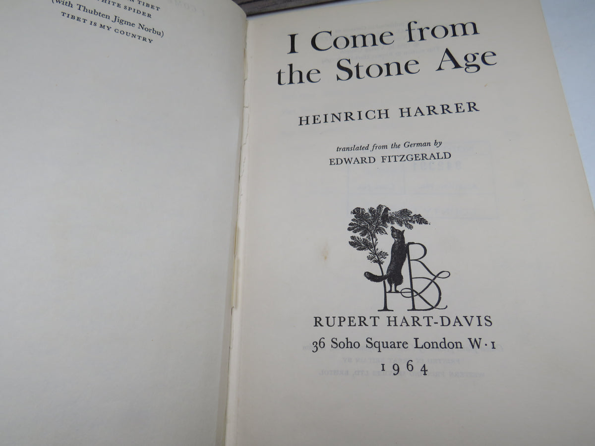 I Come From The Stone Age By Heinrich Harrer 1964