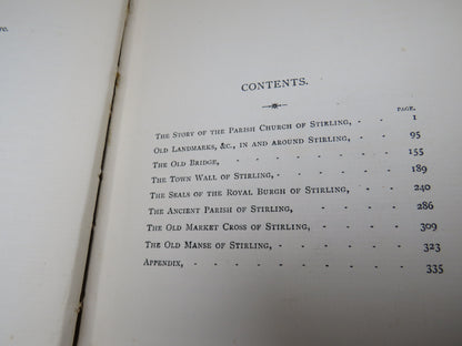 Landmarks of Old Stirling By James Ronald 1899 book image 9