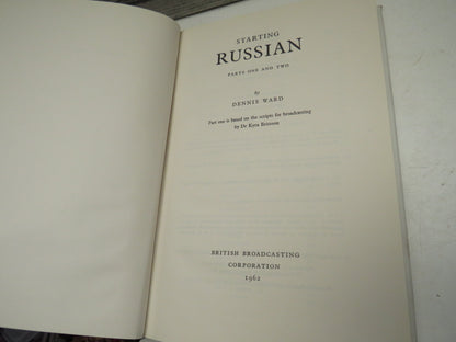 Starting Russian Parts One and Two By Dennis Ward 1962 book image 3