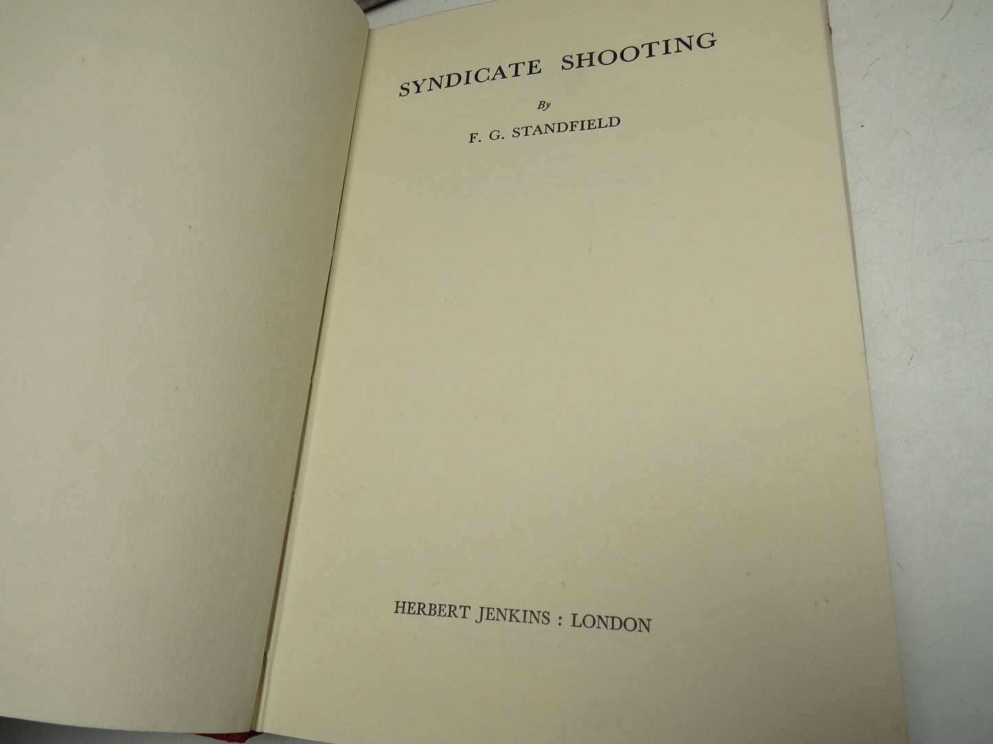 Syndicate Shooting By F. G. Standfield 1961