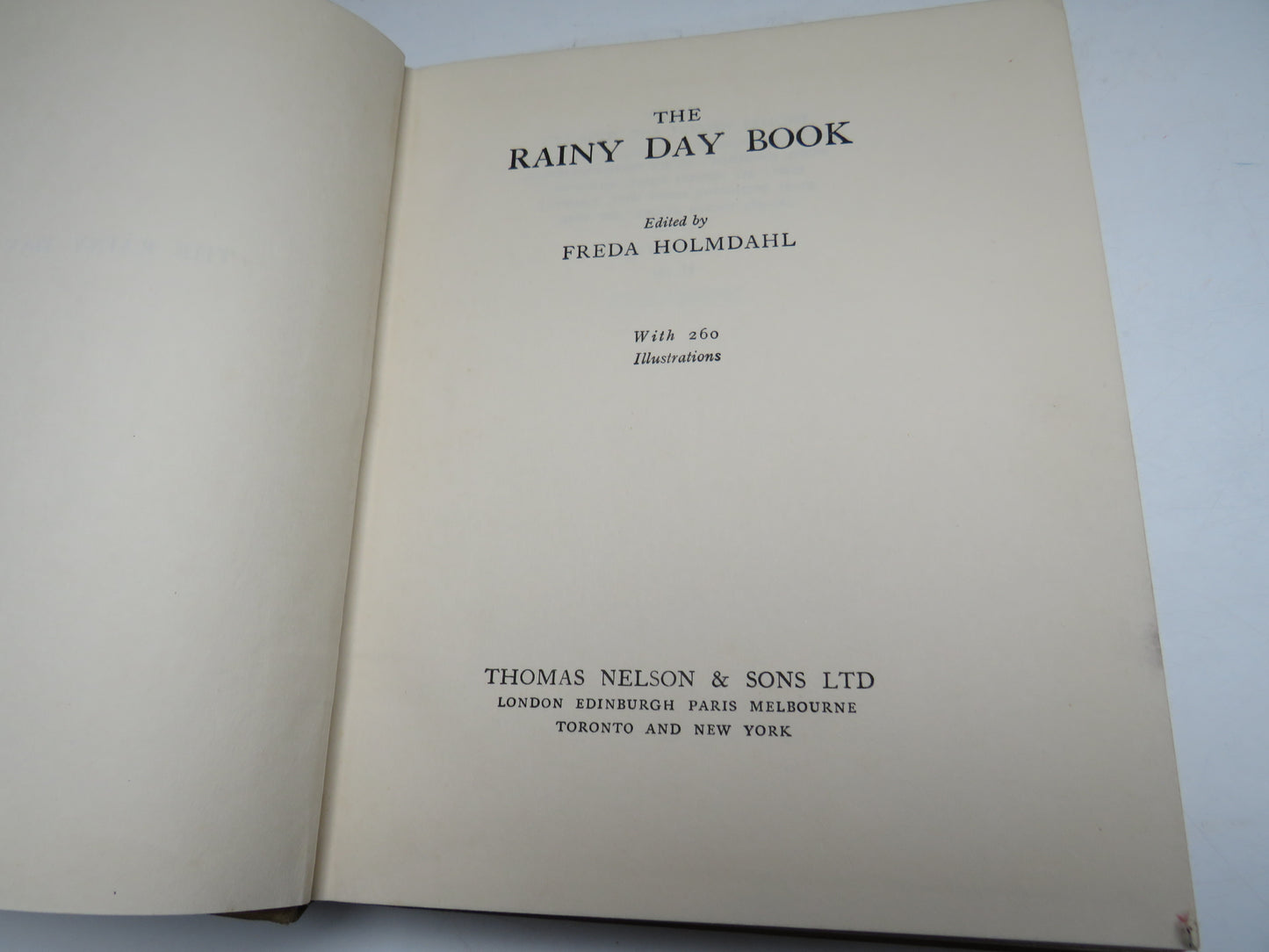 The Rainy Day Book Edited By Freda Holmdahl With 260 Illustrations 1936