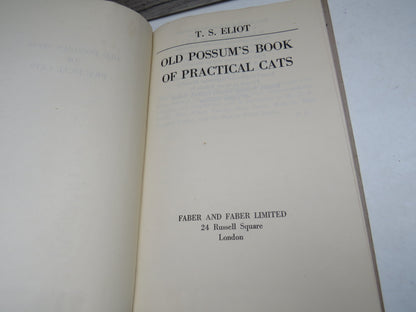 Old Possum's Book of Practical Cats By T.S. Eliot 1943 book image 3