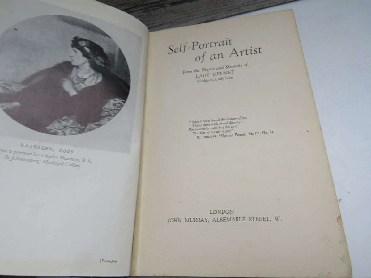 Self-Portrait of an Artist From The Diaries and Memoirs of Lady Kennet Kathleen, Lady Scott 1949