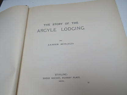The Story of the Argyle Lodging By James Ronald 1906 book image 3