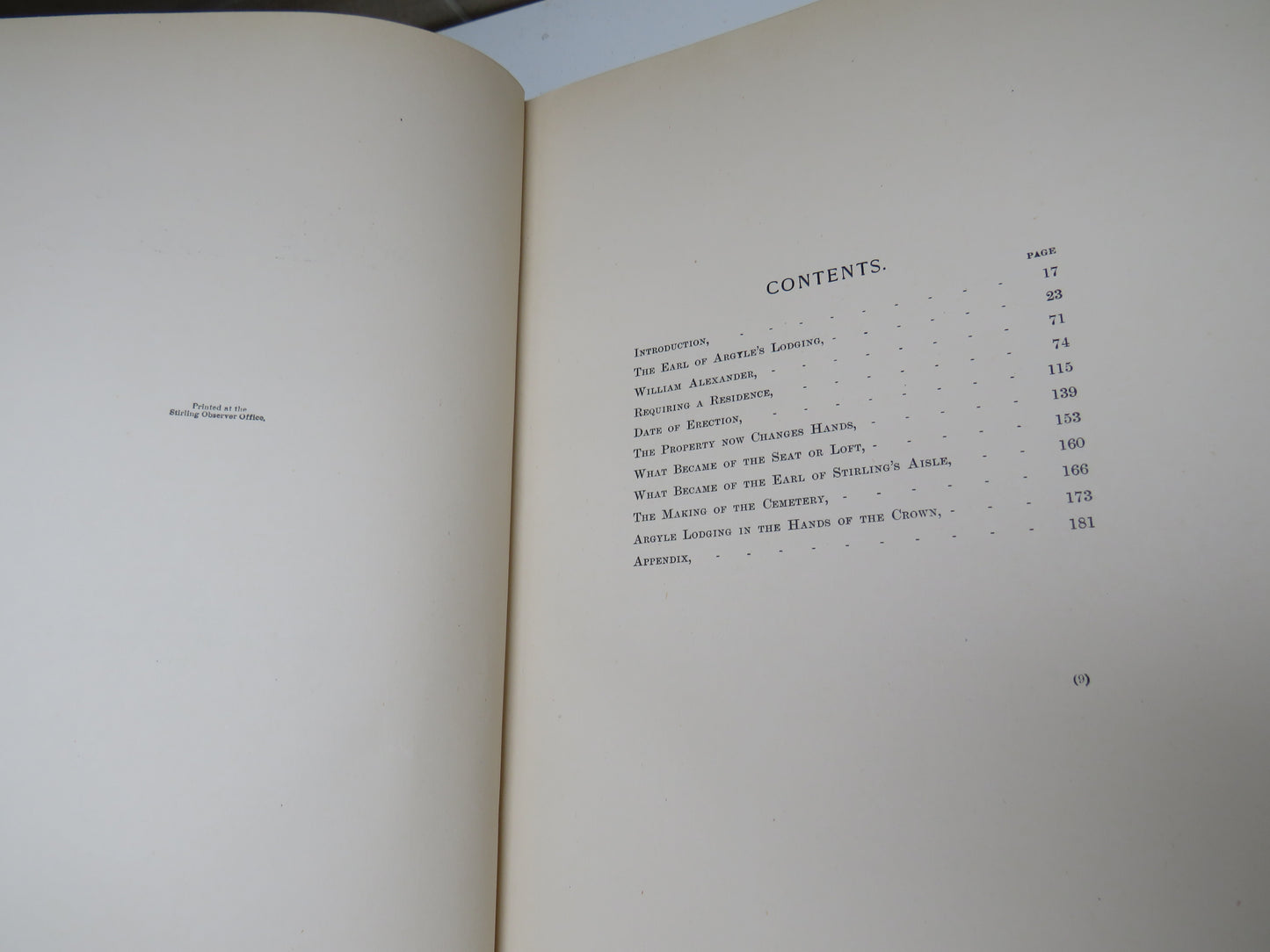 The Story of the Argyle Lodging By James Ronald 1906