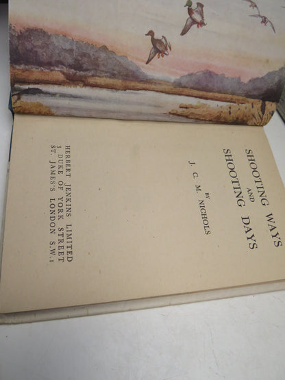 Shooting Ways and Shooting Days By J. C. M. Nichols book image 3