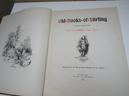 Old Nooks of Stirling Delineated and Described By J. S. Fleming 1898 book image 3