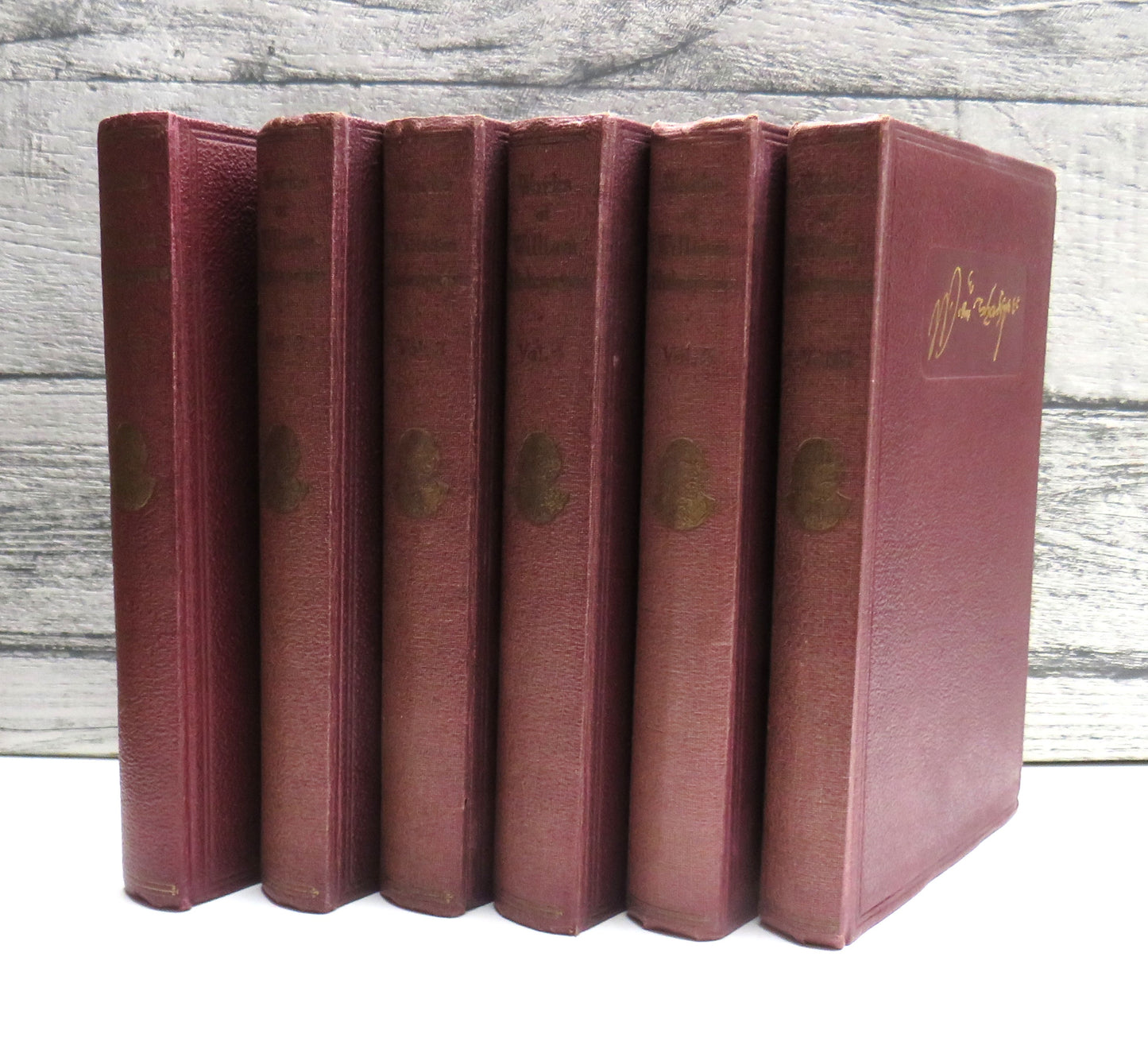 The Works of William Shakespeare In Six Volumes 1934 - Vintage Set of Books